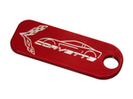 CORVETTE BILLET ALUMINUM KEYCHAIN (BDC-KEY-0157)