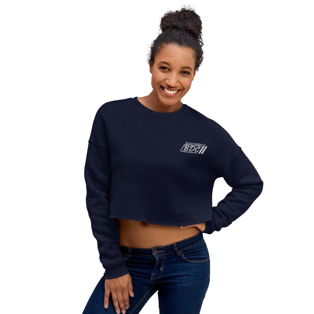 Black crop deals top sweatshirt